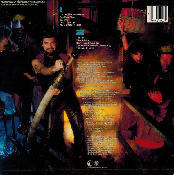 Lee, Johnny - 'Til The Bars Burn Down (VG+) (Vinyl LP)