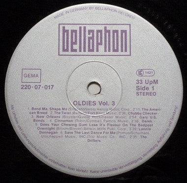 Various - Oldies - Original Stars Vol. 3 (Vinyl, VG+) (Vinyl LP)
