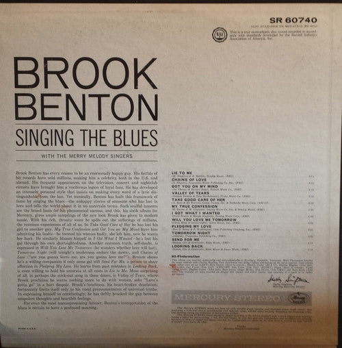 Benton, Brook - Singing The Blues (VG) (Vinyl LP)