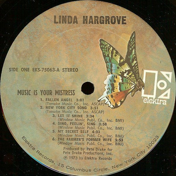 Hargrove, Linda - Music Is Your Mistress (VG+) (Vinyl LP)