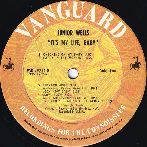 Wells, Junior - It's My Life, Baby (VG+) (Vinyl LP)