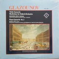 Glazounov - Ruggiero Ricci, Philharmonia Hungarica ; Reinhard Peters / Michael Ponti, Westphalian Symphony Orchestra, Recklinghausen ; Siegfried Landau - Violin Concerto / Meditation For Violin And Orchestra / Piano Concerto No. 2 (VG+) (Vinyl LP)