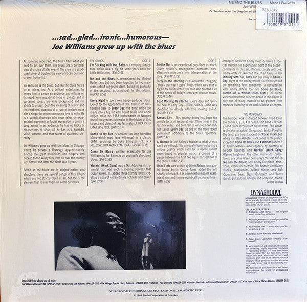 Williams, Joe - Me And The Blues (Vinyl, NM or M-) (Vinyl LP)