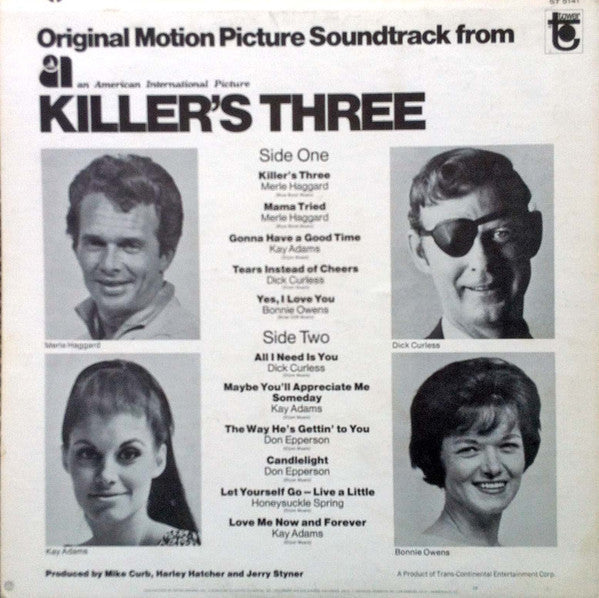 Killers Three - The Original Motion Picture Soundtrack (VG) (Vinyl LP)