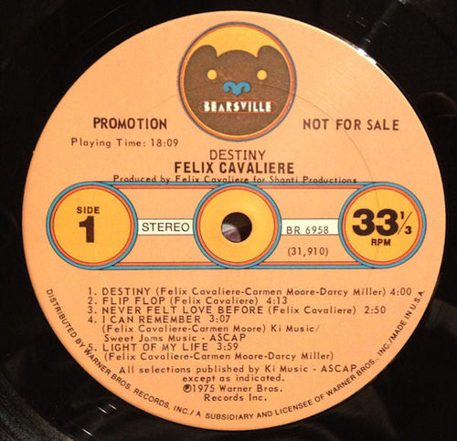 Cavaliere, Felix - Destiny (Vinyl, VG+) (Vinyl LP)