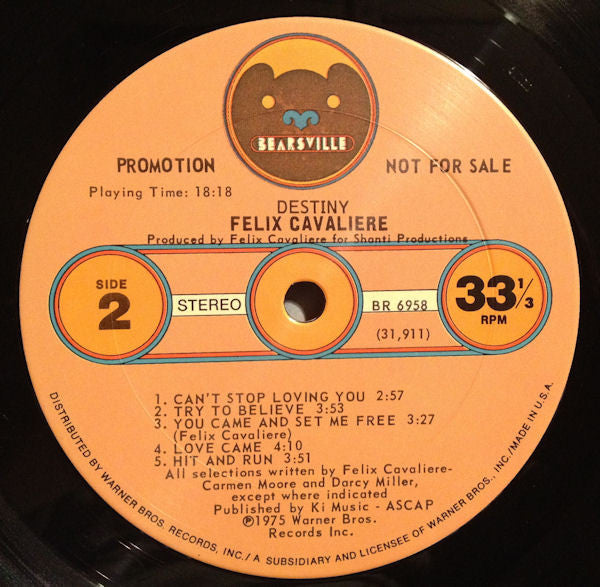Cavaliere, Felix - Destiny (Vinyl, VG+) (Vinyl LP)