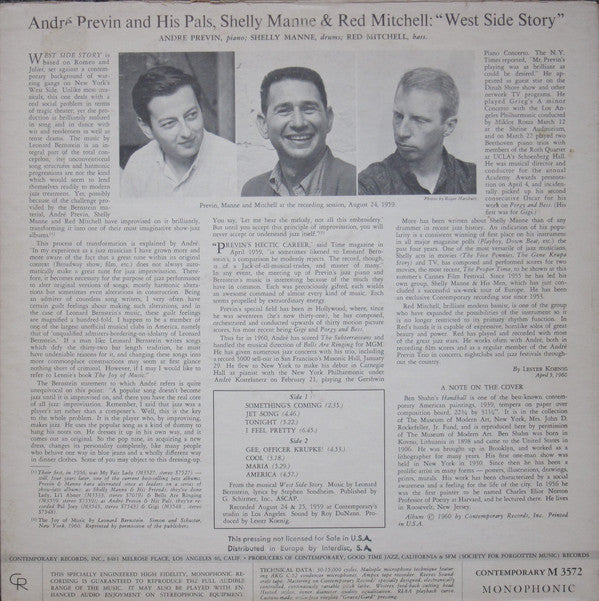 Previn, Andre And His Pals - West Side Story (VG) (Vinyl LP)