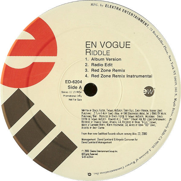En Vogue - Riddle (VG+) (Vinyl LP)