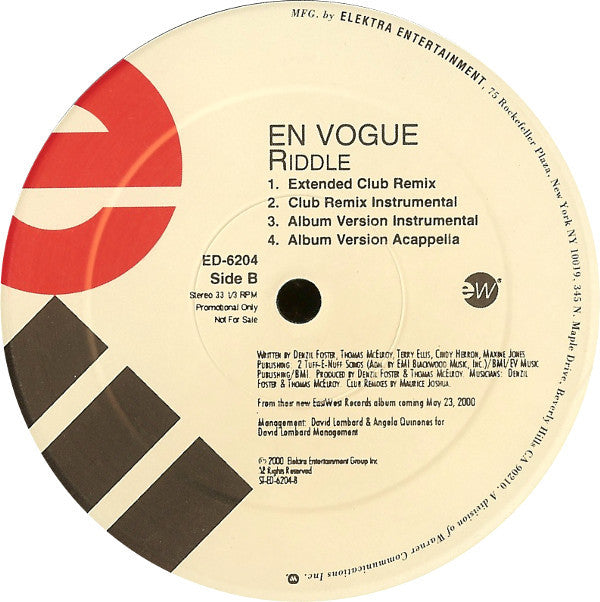 En Vogue - Riddle (VG+) (Vinyl LP)