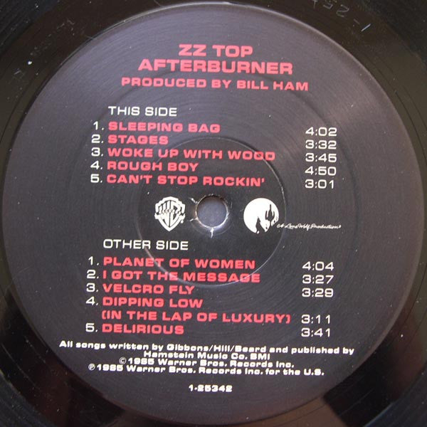 ZZ Top - Afterburner (Vinyl, VG+) (Vinyl LP)