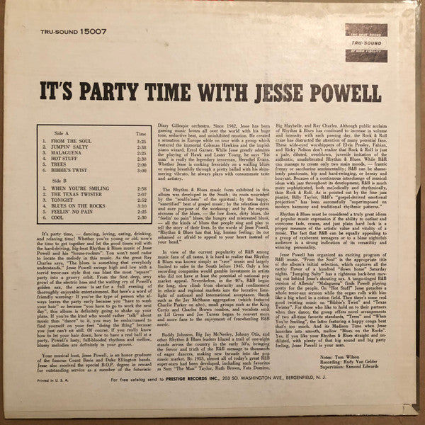 Powell, Jesse - It's Party Time With Jesse Powell (VG) (Vinyl LP)