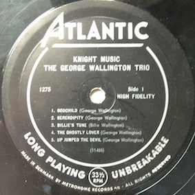 Wallington, George - Knight Music: George Wallington Plays 5 Originals And 6 Standards (Vinyl, VG) (Vinyl LP)