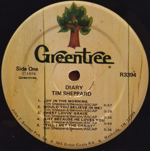 Sheppard, Tim - Diary (VG+) (Vinyl LP)