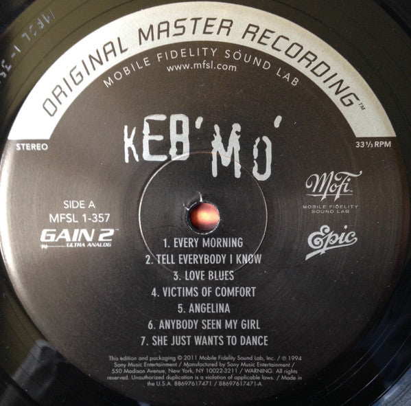 Keb' Mo' - Keb' Mo' (Vinyl, VG+) (Vinyl LP)