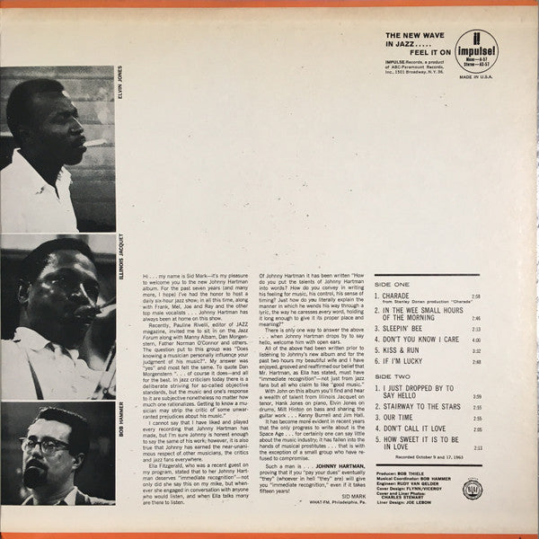 Hartman, Johnny - I Just Dropped By To Say Hello (Vinyl, VG+) (Vinyl LP)