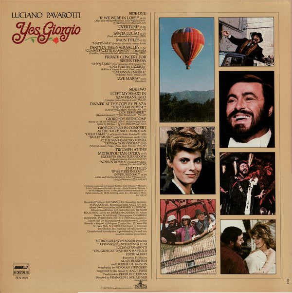 Yes, Giorgio Soundtrack - Pavarotti (M) (Vinyl LP)