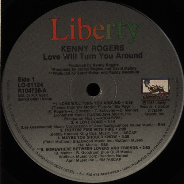 Rogers, Kenny - Love Will Turn You Around (VG) (Vinyl LP)