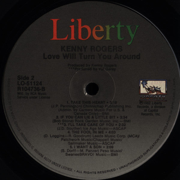 Rogers, Kenny - Love Will Turn You Around (VG) (Vinyl LP)
