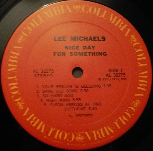 Michaels, Lee - Nice Day For Something (VG+) (Vinyl LP)