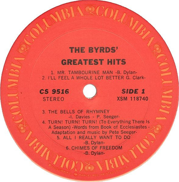 Byrds - The Byrds' Greatest Hits (Vinyl, VG) (Vinyl LP)