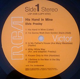 Elvis - His Hand In Mine (Vinyl, VG+) (Vinyl LP)