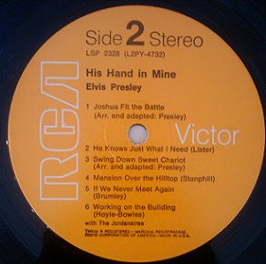 Elvis - His Hand In Mine (Vinyl, VG+) (Vinyl LP)