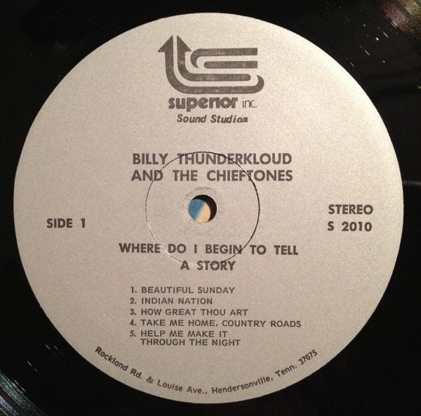 Thunderkloud, Billy And The Chieftones - Where Do I Begin To Tell A Story (VG+) (Vinyl LP)