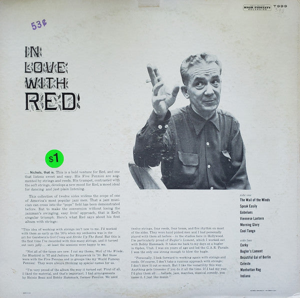 Nichols, Red And The Augmented Pennies - In Love With Red (VG) (Vinyl LP)