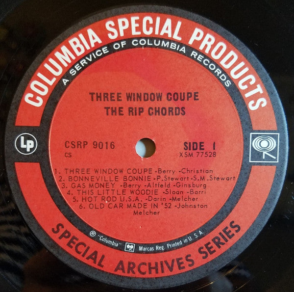 Rip Chords - Three Window Coupe (G+) (Vinyl LP)