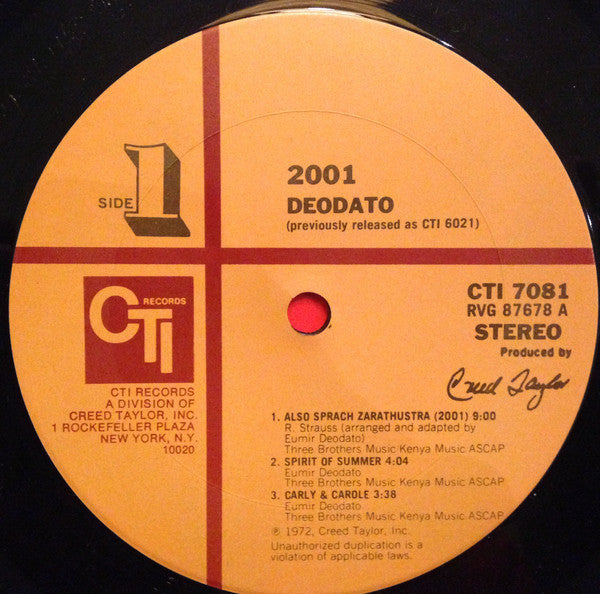 Deodato - 2001 (VG+) (Vinyl LP)