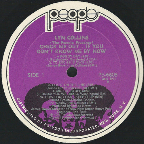 Collins, Lyn - Check Me Out If You Don't Know Me By Now (VG) (Vinyl LP)