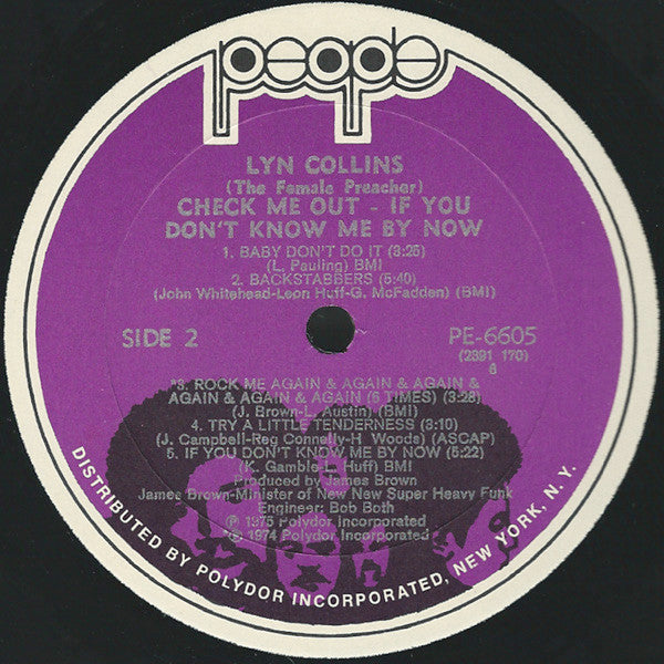 Collins, Lyn - Check Me Out If You Don't Know Me By Now (VG) (Vinyl LP)