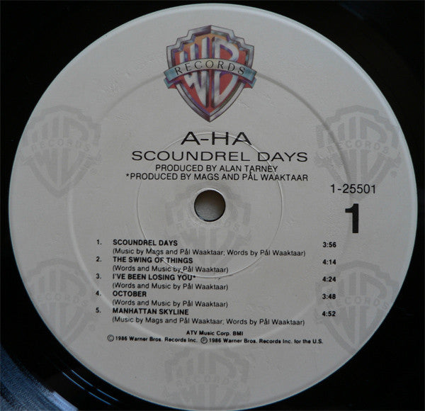 a-ha - Scoundrel Days (VG+) (Vinyl LP)