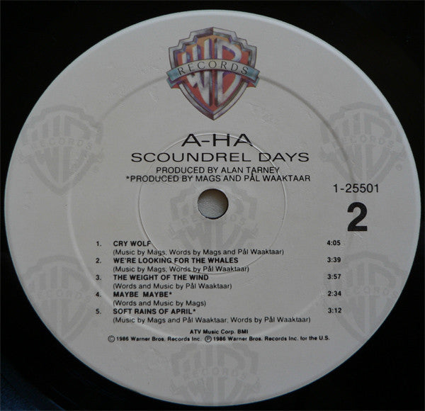 a-ha - Scoundrel Days (VG+) (Vinyl LP)