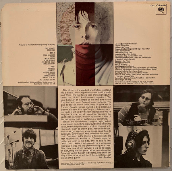 Tony Kosinec, Tony - Processes (VG+) (Vinyl LP)