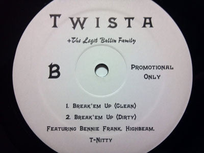 Twista + The Legit Ballin Family - Game Recognize Game / Break'Em Up (Vinyl, VG+) (Vinyl LP)
