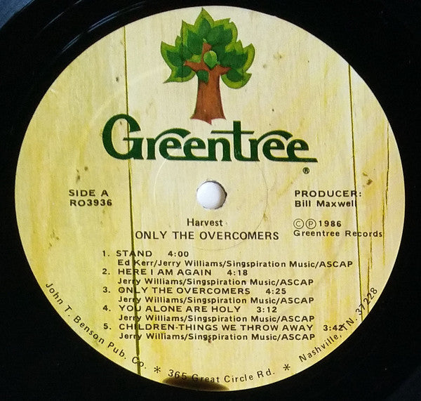 Harvest  - Only The Overcomers (VG) (Vinyl LP)