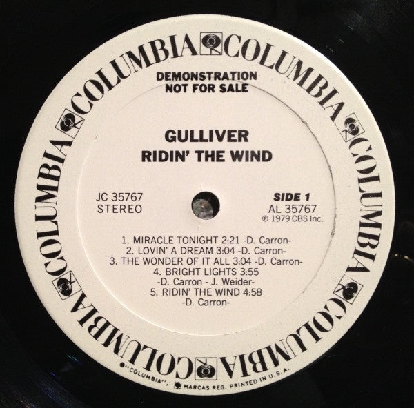 Gulliver  - Ridin' The Wind (VG) (Vinyl LP)