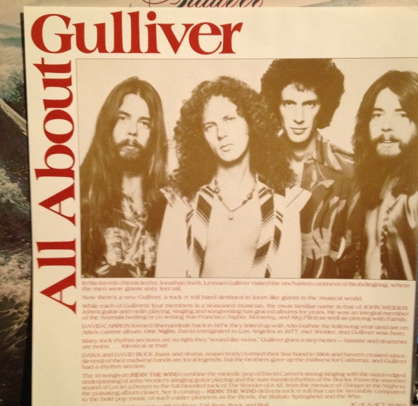 Gulliver  - Ridin' The Wind (VG) (Vinyl LP)