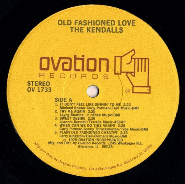Kendalls - Old Fashioned Love (Vinyl, VG+) (Vinyl LP)