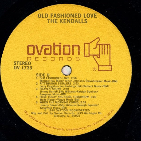 Kendalls - Old Fashioned Love (Vinyl, VG+) (Vinyl LP)