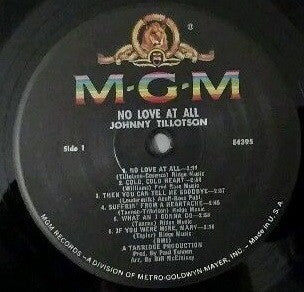 Tillotson, Johnny - No Love At All (VG) (Vinyl LP)