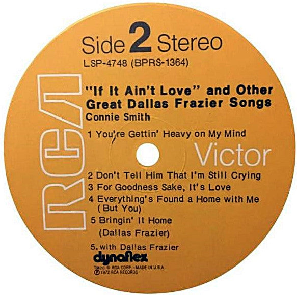 Smith, Connie - If It Ain't Love And Other Great Dallas Frazier Songs (VG+) (Vinyl LP)