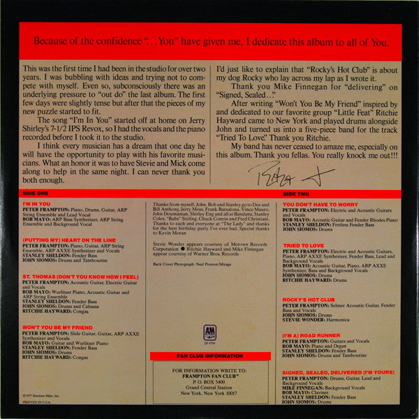 Frampton, Peter - I'm In You (VG+) (Vinyl LP)