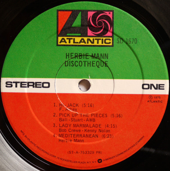 Mann, Herbie - Discothèque (Vinyl, VG+) (Vinyl LP)