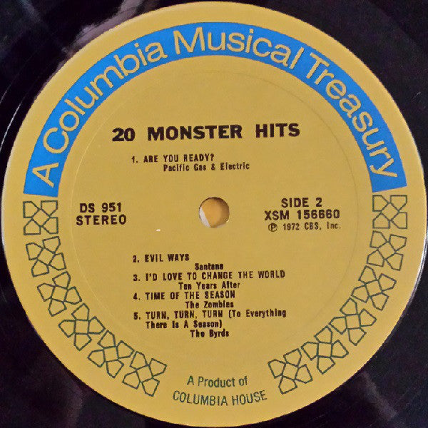 Various - 20 Monster Hits (VG+) (Vinyl LP)