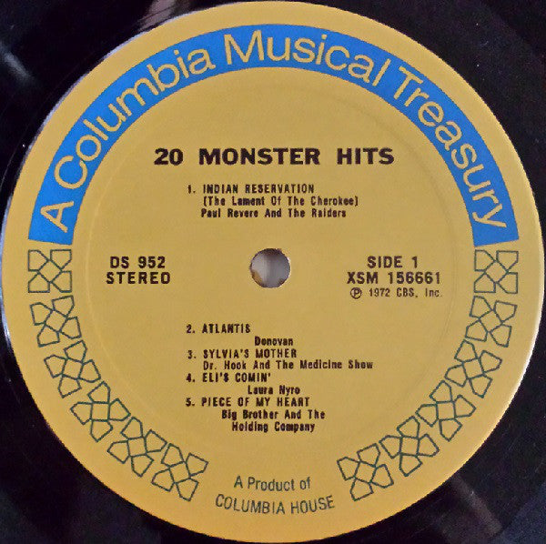 Various - 20 Monster Hits (VG+) (Vinyl LP)