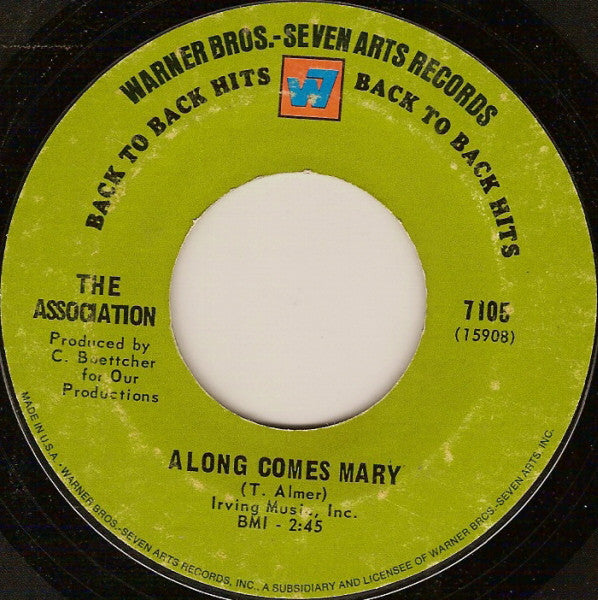 Association  - Along Comes Mary / Cherish (VG) (Vinyl LP)