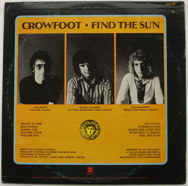 Crowfoot - Find The Sun (VG) (Vinyl LP)