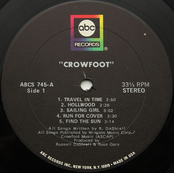 Crowfoot - Find The Sun (VG) (Vinyl LP)